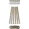 Ekena Millwork Premium Barn Door Flat Track Mounting Hardware for 1 3/4" Door, White Bronze GB60014MWZ - alternate 1